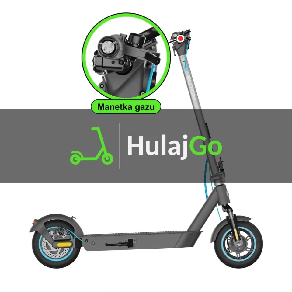 Motus Scooty 10 Pro - w powiększeniu manetka gazu (wymiana manetki)