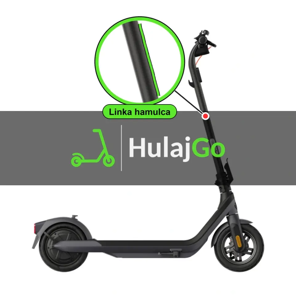 Segway E2 Pro - w powiększeniu linka hamulca (wymiana linki hamulca)