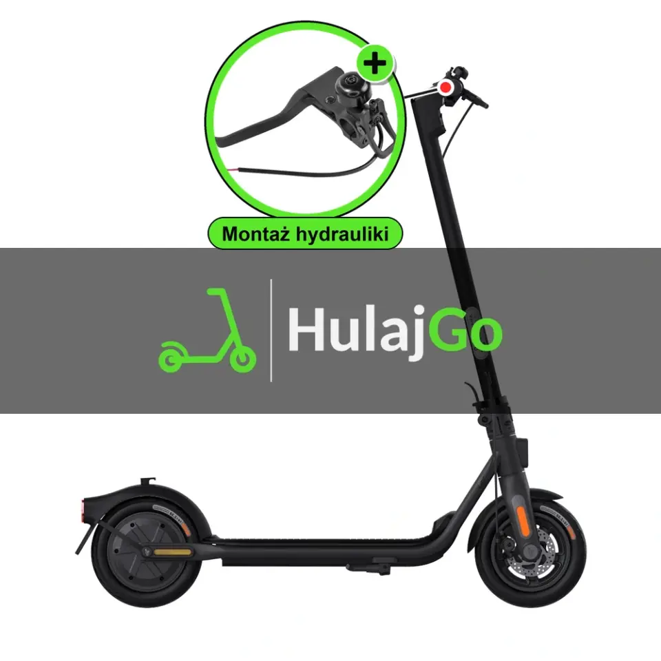 Segway F2 - w powiększeniu klamka hamulca (montaż hamulców hydraulicznych)