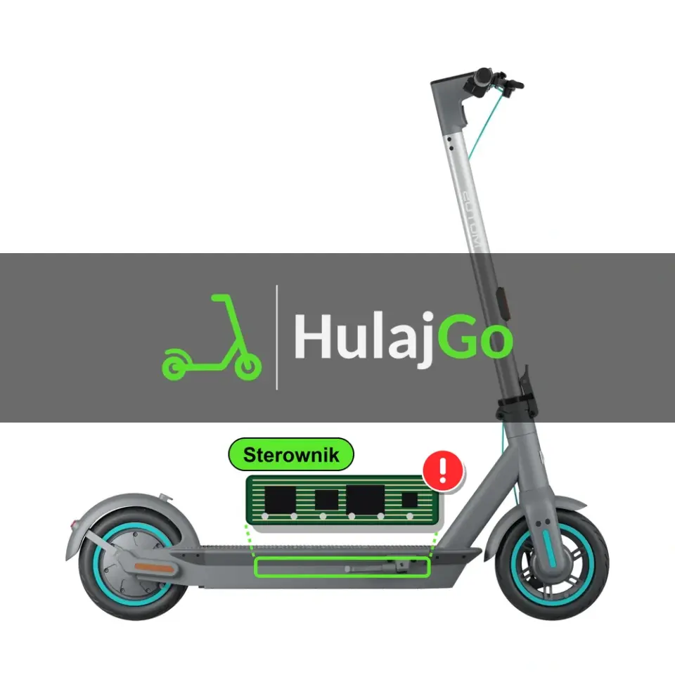 Motus Scooty 10 - zaznaczony sterownik (naprawa elektroniki)