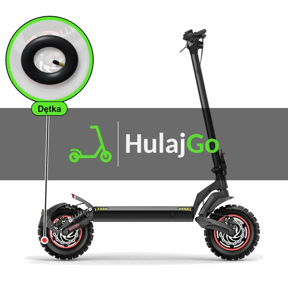 iScooter IX7 Pro - w powiększeniu dętka (wymiana dętki)