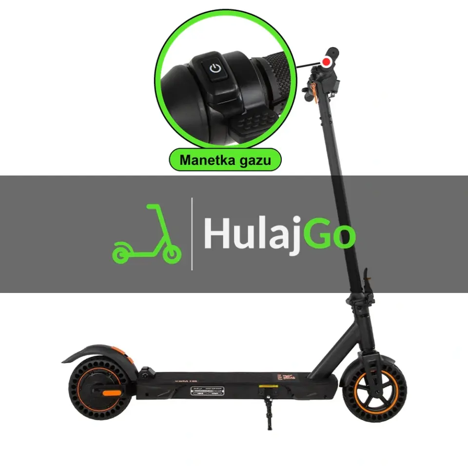 Kukirin S1 Max - w powiększeniu manetka gazu (wymiana manetki)