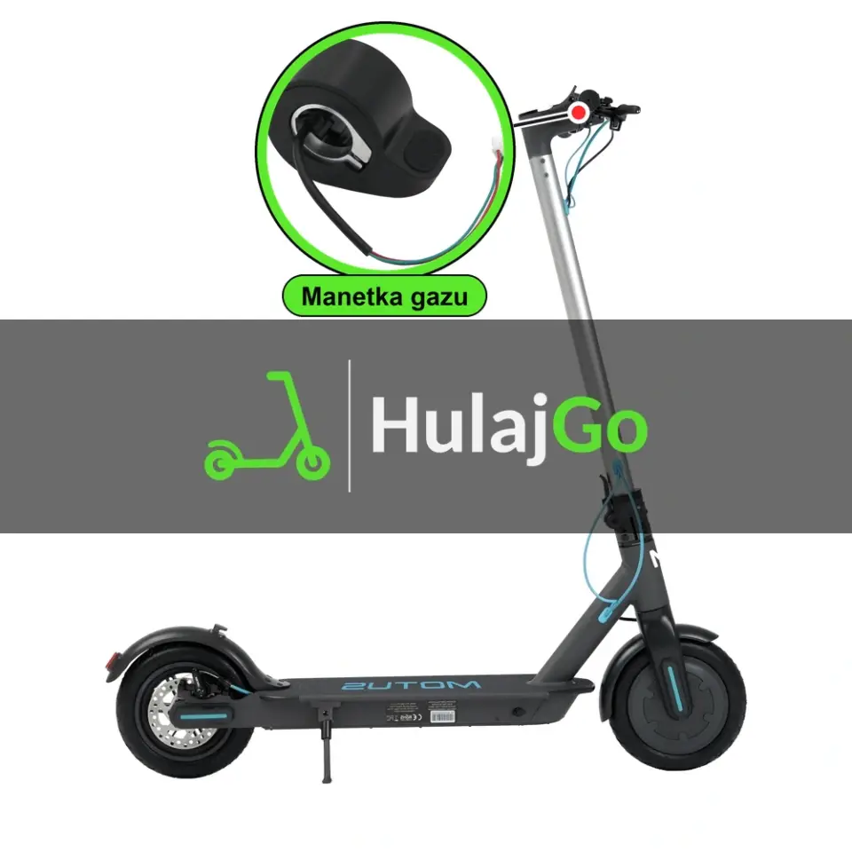 Motus Scooty 8.5 - w powiększeniu manetka gazu (wymiana manetki)