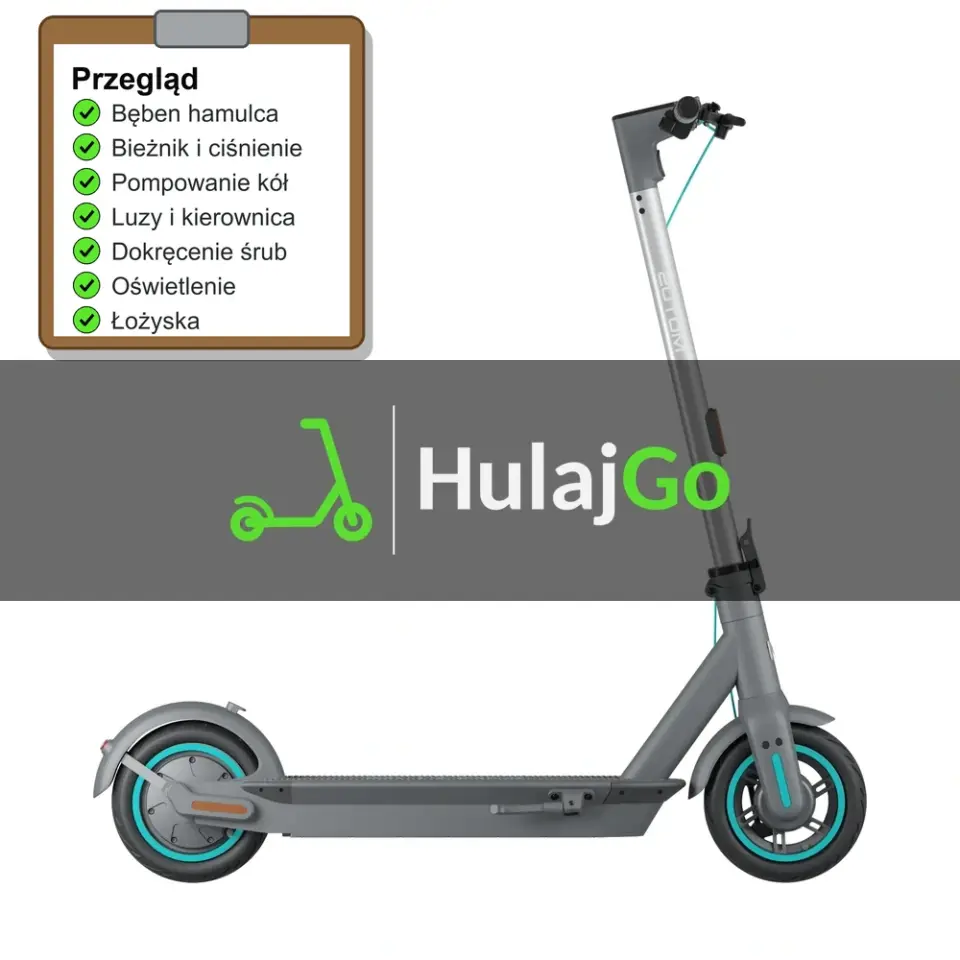 Motus Scooty 10 - lista kontrolna przeglądu z zaznaczonymi pozycjami (przegląd przed sezonem)