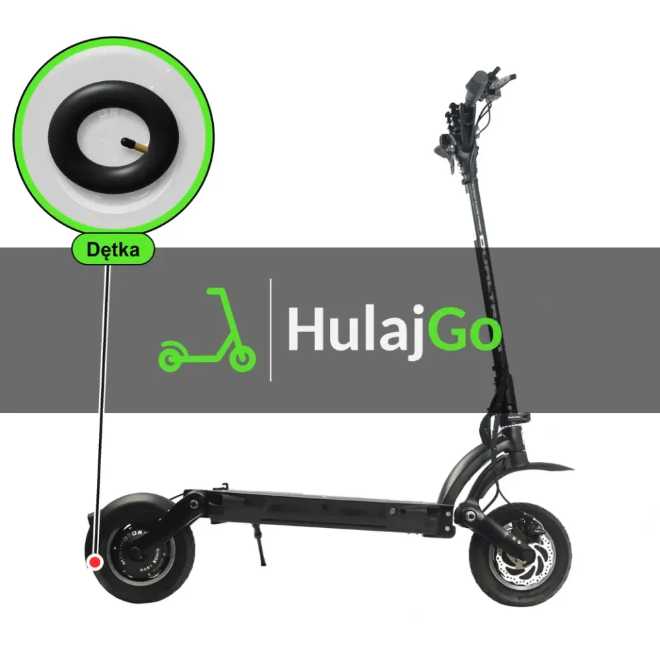 Dualtron Eagle - w powiększeniu dętka (wymiana dętki)