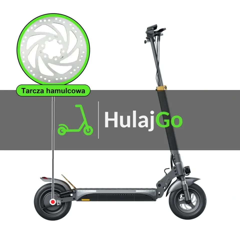 Ruptor R1 - w powiększeniu tarcza hamulcowa (wymiana tarczy hamulcowej)