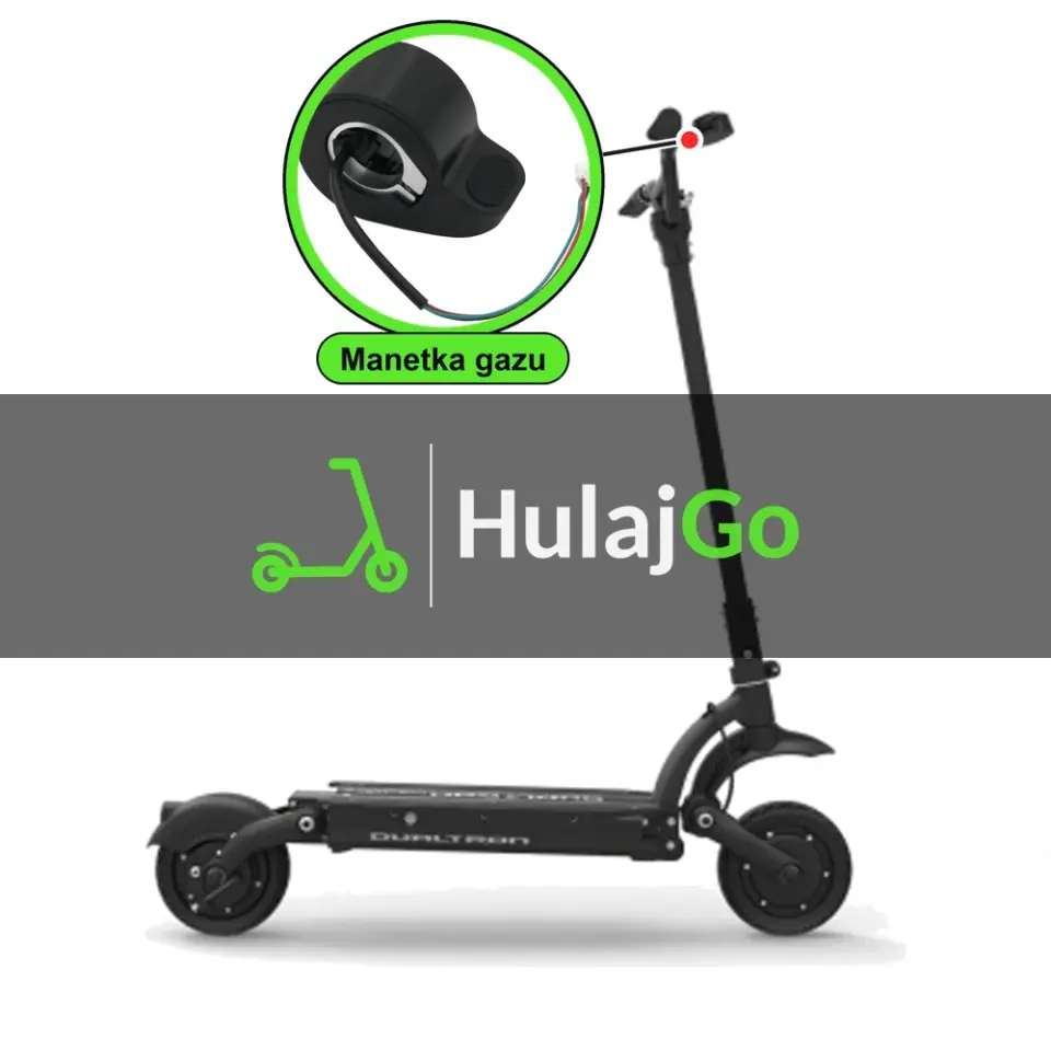 Dualtron Raptor 2 - w powiększeniu manetka gazu (wymiana manetki)