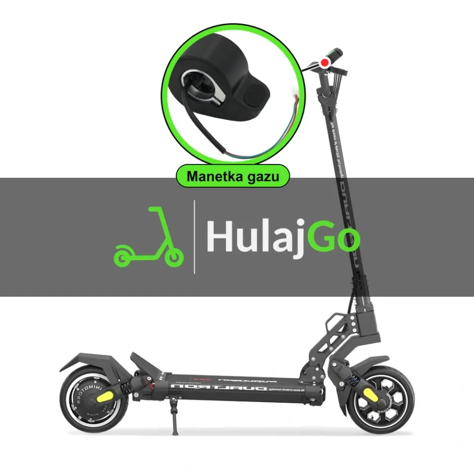 Dualtron Mini - w powiększeniu manetka gazu (wymiana manetki)