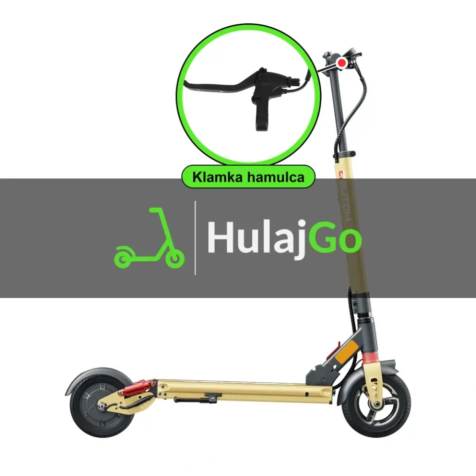 Motus Bella Ride - w powiększeniu klamka hamulca (wymiana klamki hamulca)