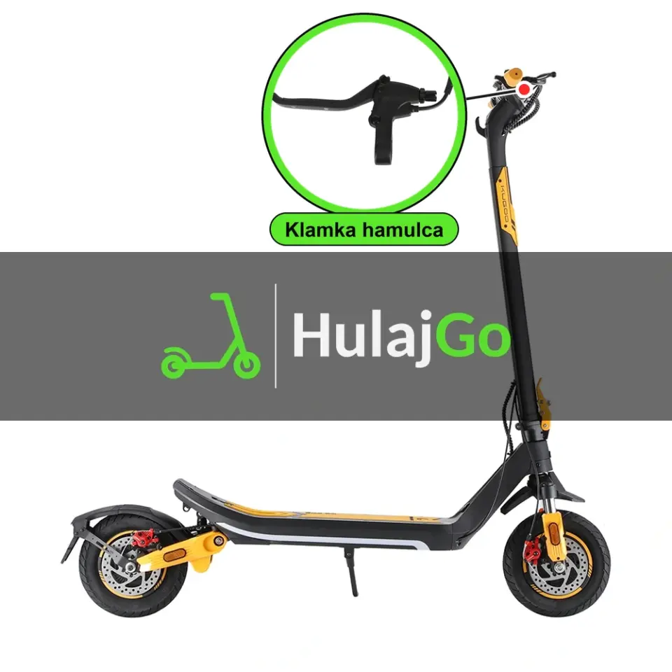Kugoo M3 Pro - w powiększeniu klamka hamulca (wymiana klamki hamulca)