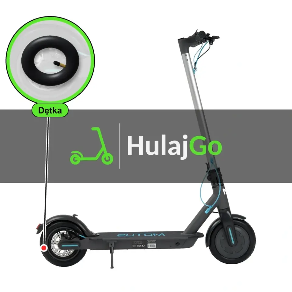 Motus Scooty 8.5 - w powiększeniu dętka (wymiana dętki)