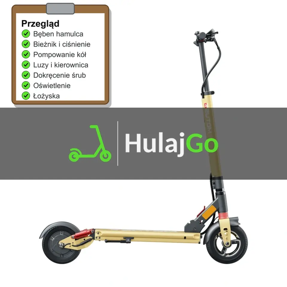 Motus Bella Ride - lista kontrolna przeglądu z zaznaczonymi pozycjami (przegląd przed sezonem)