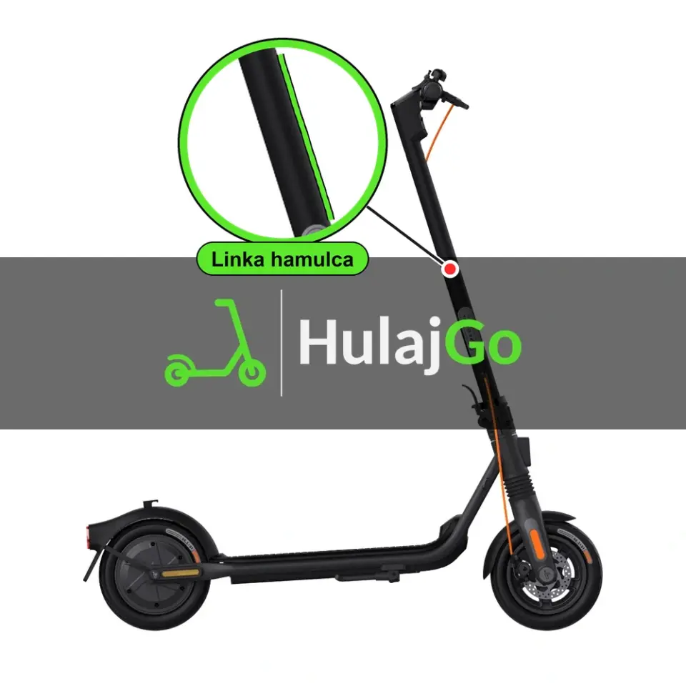 Segway F2 Pro - w powiększeniu linka hamulca (wymiana linki hamulca)