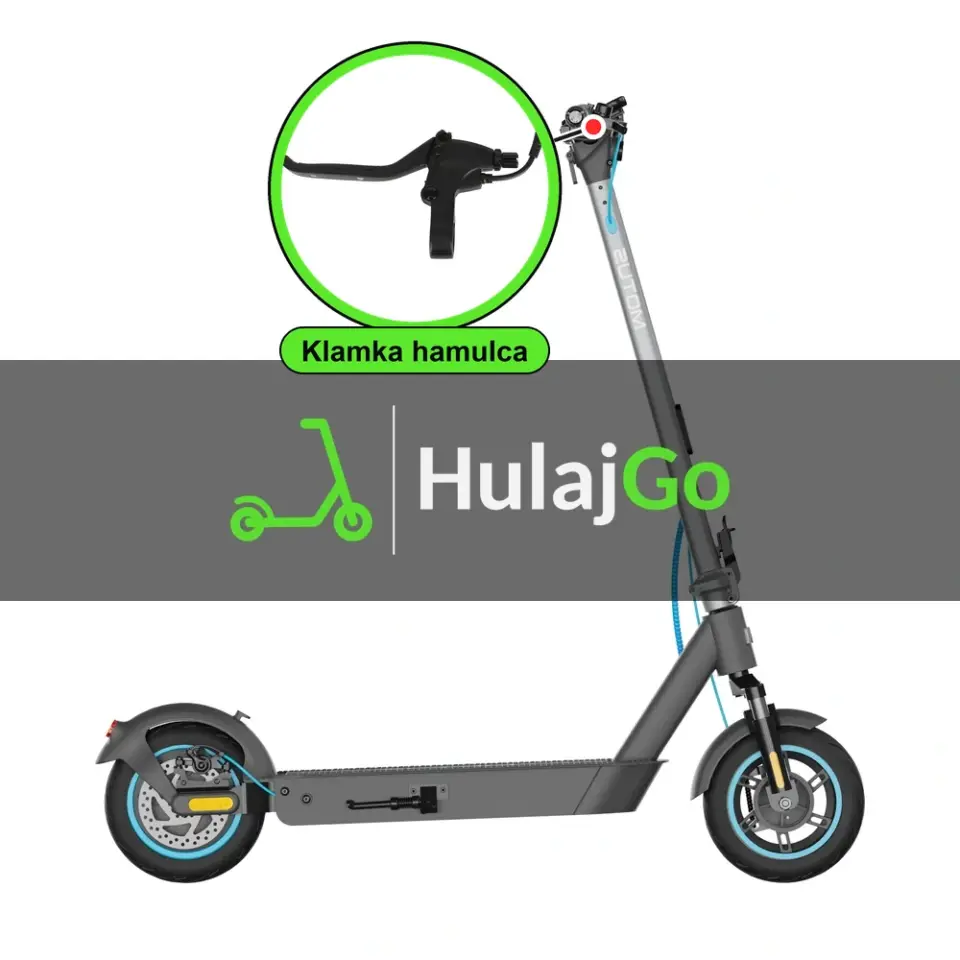 Motus Scooty 10 Pro - w powiększeniu klamka hamulca (wymiana klamki hamulca)