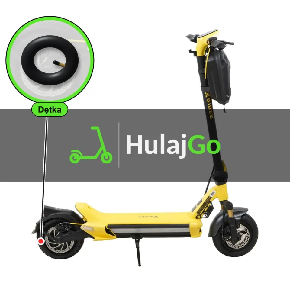 X-Rider MX10 Max - w powiększeniu dętka (wymiana dętki)