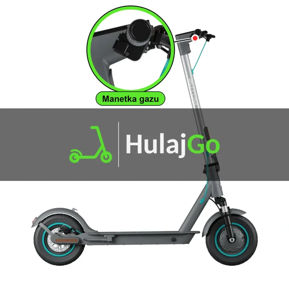 Motus Scooty 10 Lite - w powiększeniu manetka gazu (wymiana manetki)