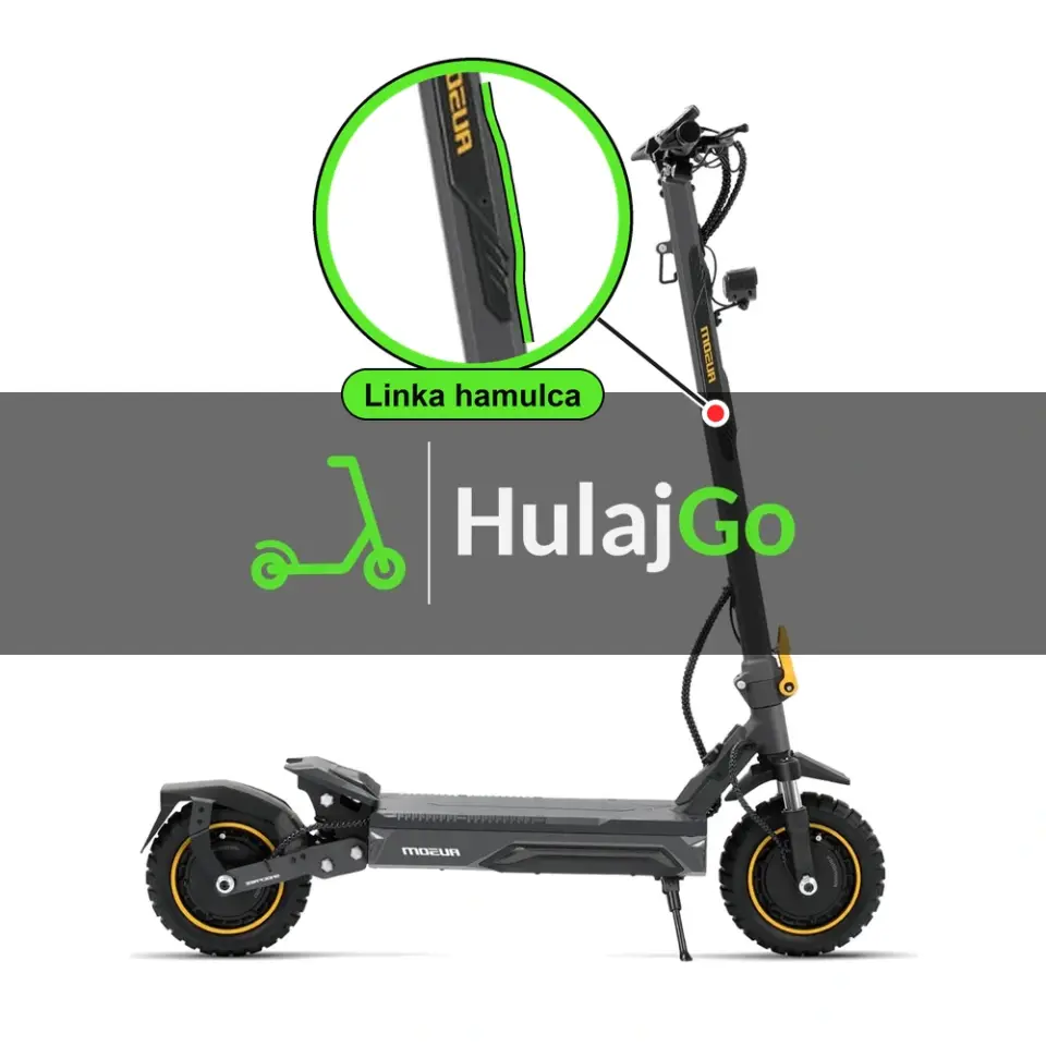 Ausom K20 Pro - w powiększeniu linka hamulca (wymiana linki hamulca)