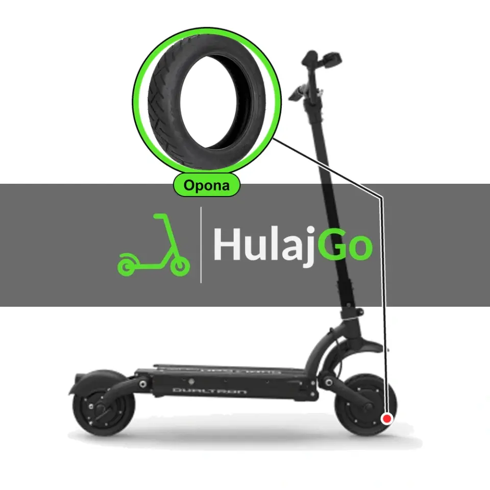 Dualtron Raptor 2 - w powiększeniu bieżnik opony (wymiana opony)