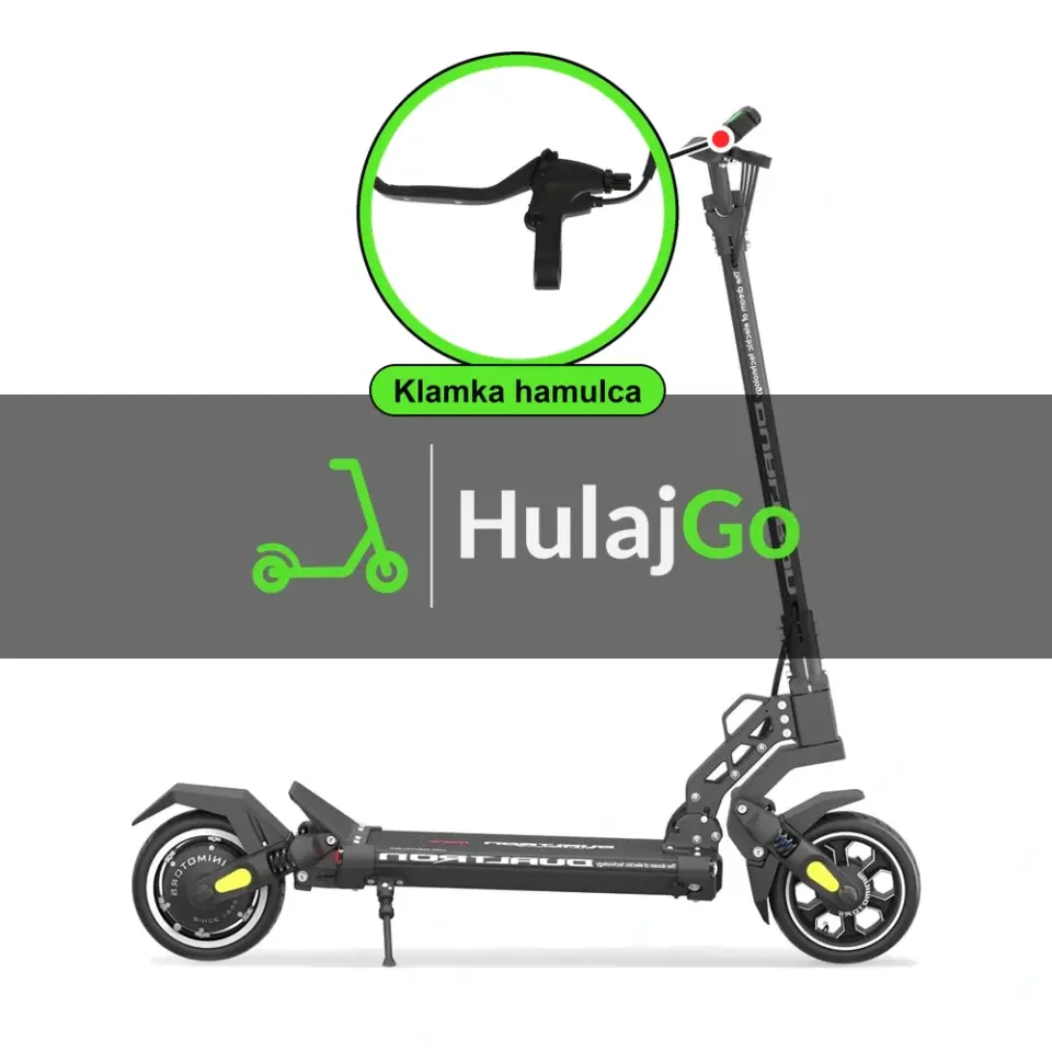 Dualtron Mini - w powiększeniu klamka hamulca (wymiana klamki hamulca)