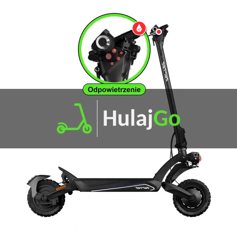 Ruptor R6 V4 - w powiększeniu klamka hamulca hydraulicznego (odpowietrzenie hamulców hydraulicznych)