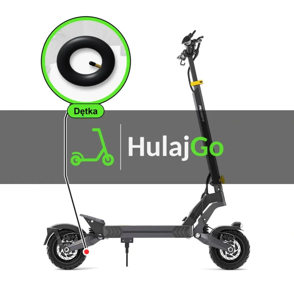 Ausom L2 Dual Motor - w powiększeniu dętka (wymiana dętki)