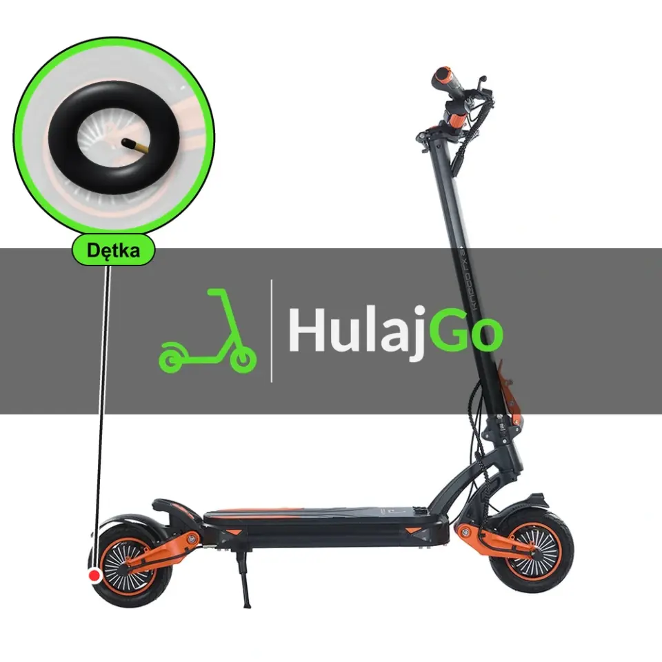 Kugoo LX9+ - w powiększeniu dętka (wymiana dętki)