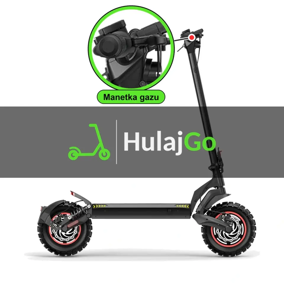 iScooter IX7 Pro - w powiększeniu manetka gazu (wymiana manetki)