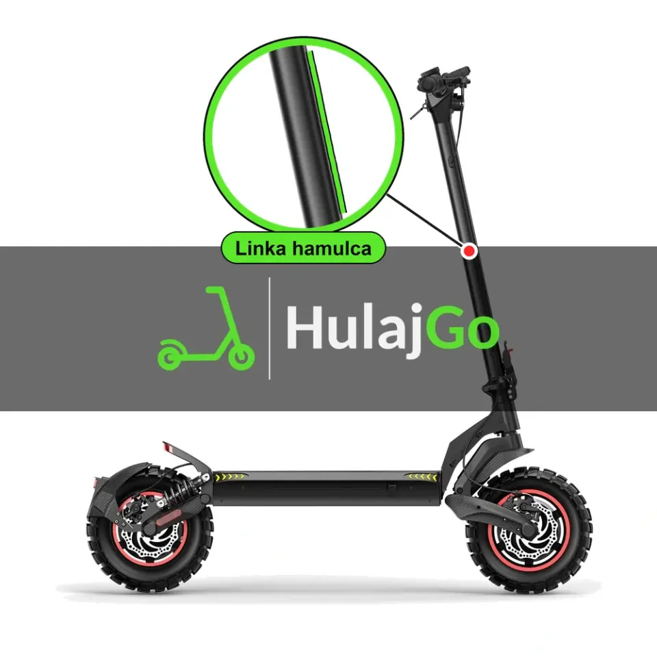 iScooter IX7 Pro - w powiększeniu linka hamulca (wymiana linki hamulca)