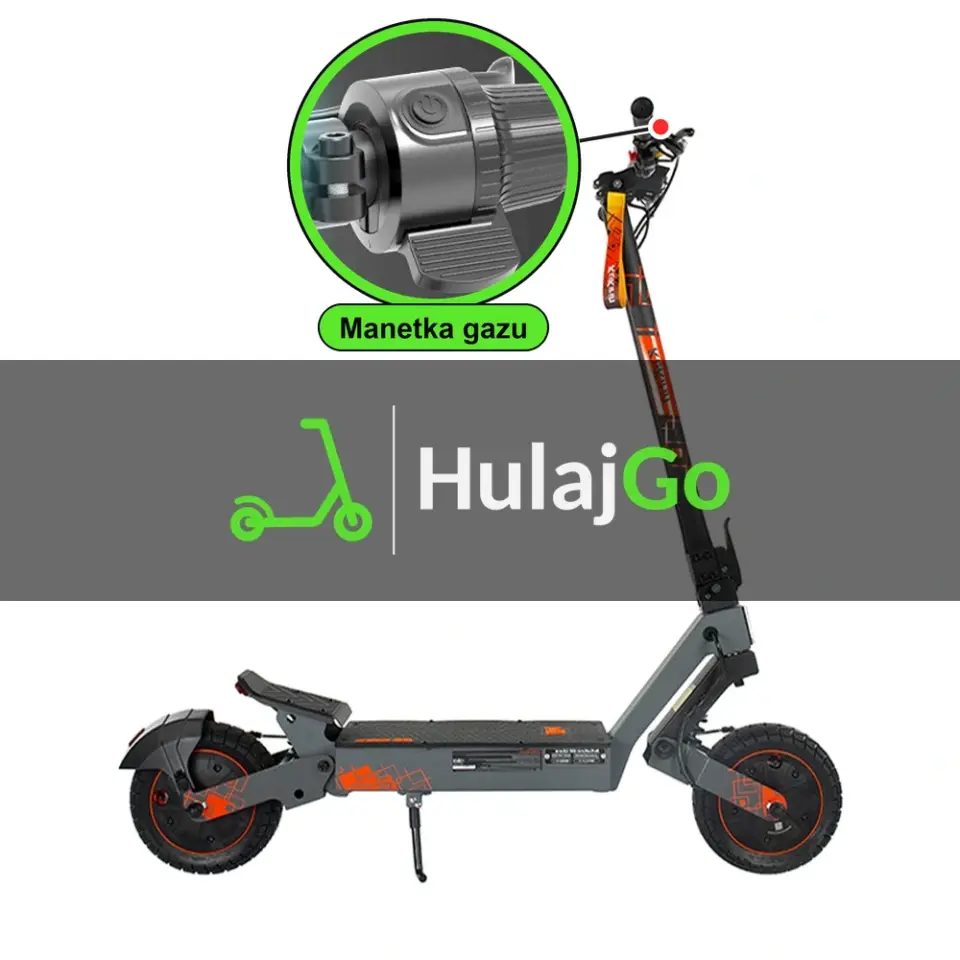 Kukirin G2 Ultra - w powiększeniu manetka gazu (wymiana manetki)