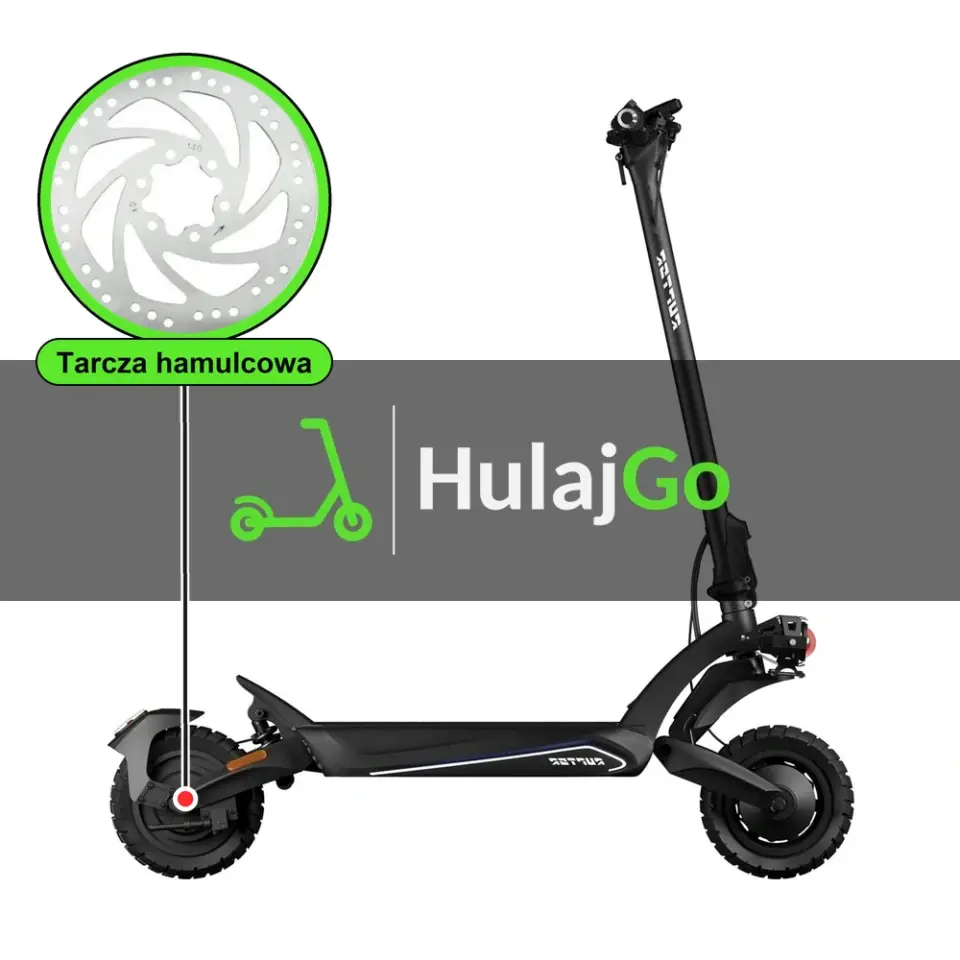 Ruptor R6 V4 - w powiększeniu tarcza hamulcowa (wymiana tarczy hamulcowej)