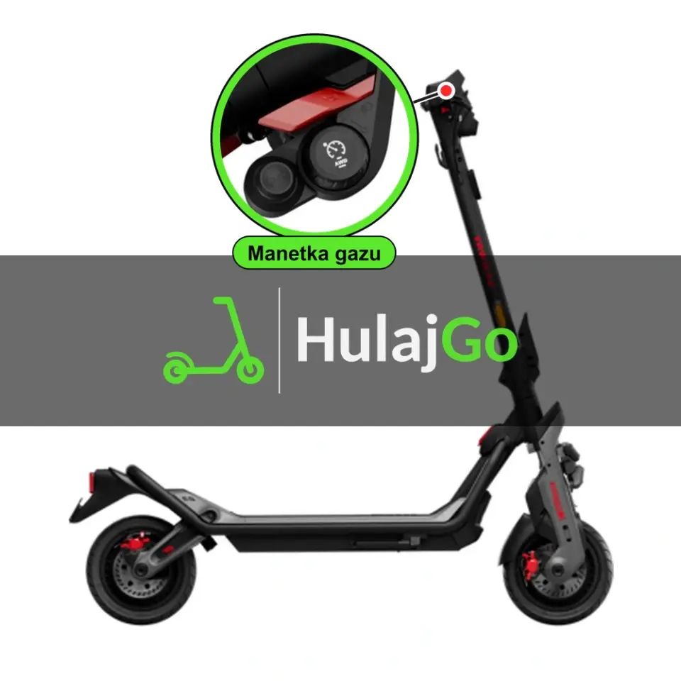 Segway GT3 - w powiększeniu manetka gazu (wymiana manetki)